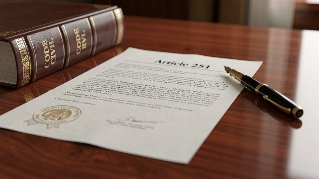 L'importance de l'article 251 du code civil dans les affaires publiques